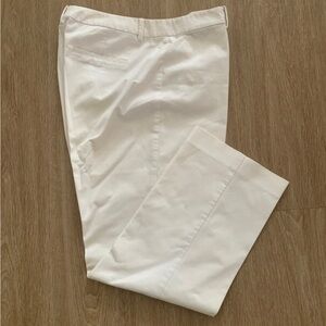T Tahari Women's White Straight Leg Pants
